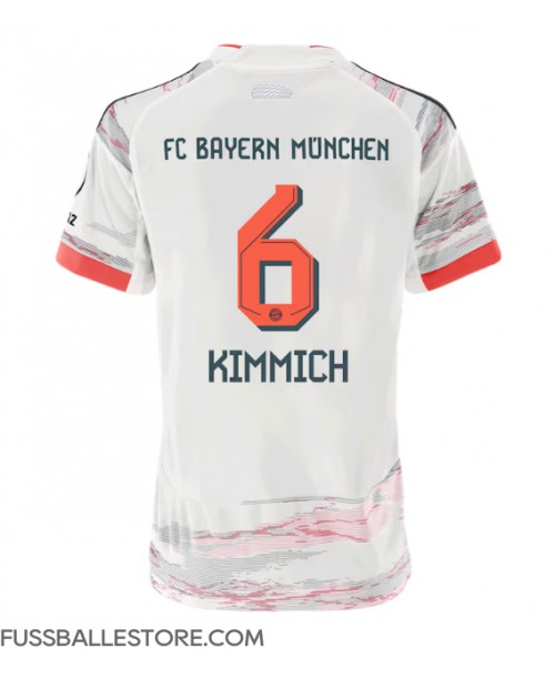 Günstige Bayern Munich Joshua Kimmich #6 Auswärtstrikot Damen 2025-26 Kurzarm Günstige Bayern Munich Joshua Kimmich #6 Auswärtstrikot Damen 2025-26 Kurzarm
